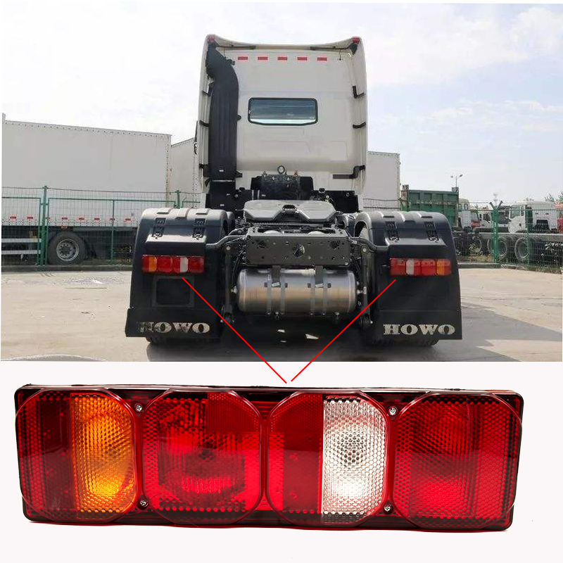 Sinotruk Howo A7 Rear Tail Light Assembly Reversing Brake Turn Signal Three-In-One Combination Ready for Sale