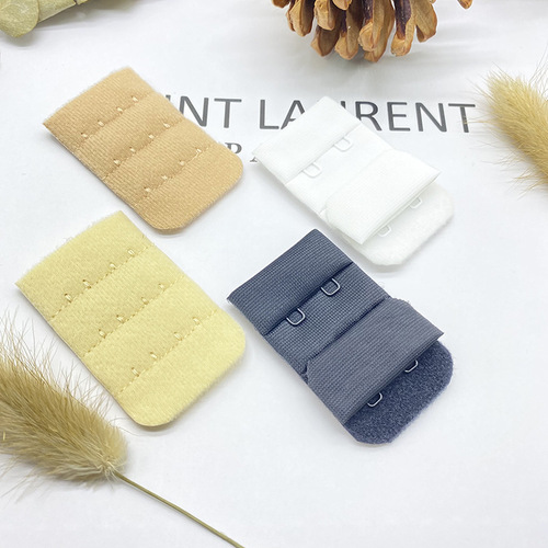 Bra accessories adjustment extension 3X2 extended buckle underwear accessories nylon three-breasted buckle covered with rubber buckle buckle