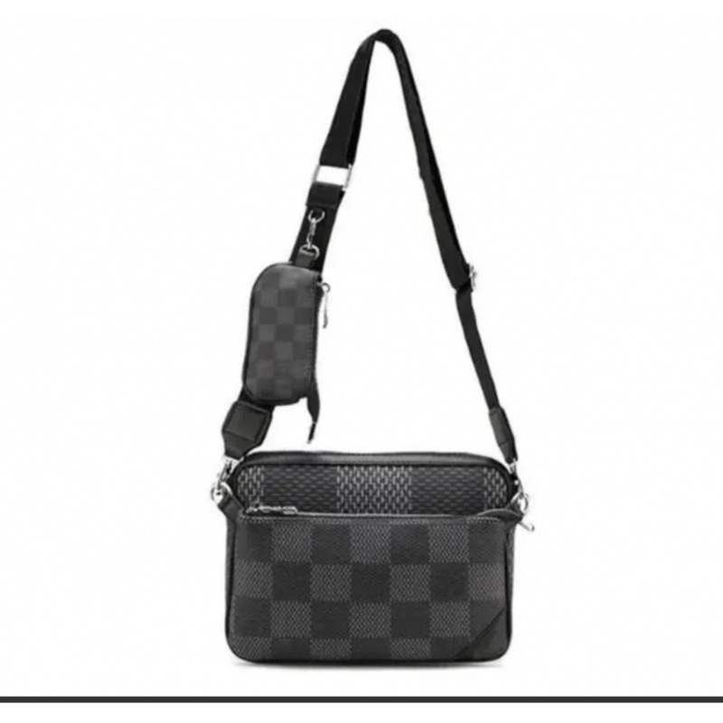 Louis Vuitton Trio Messenger Damier Graphite 3D