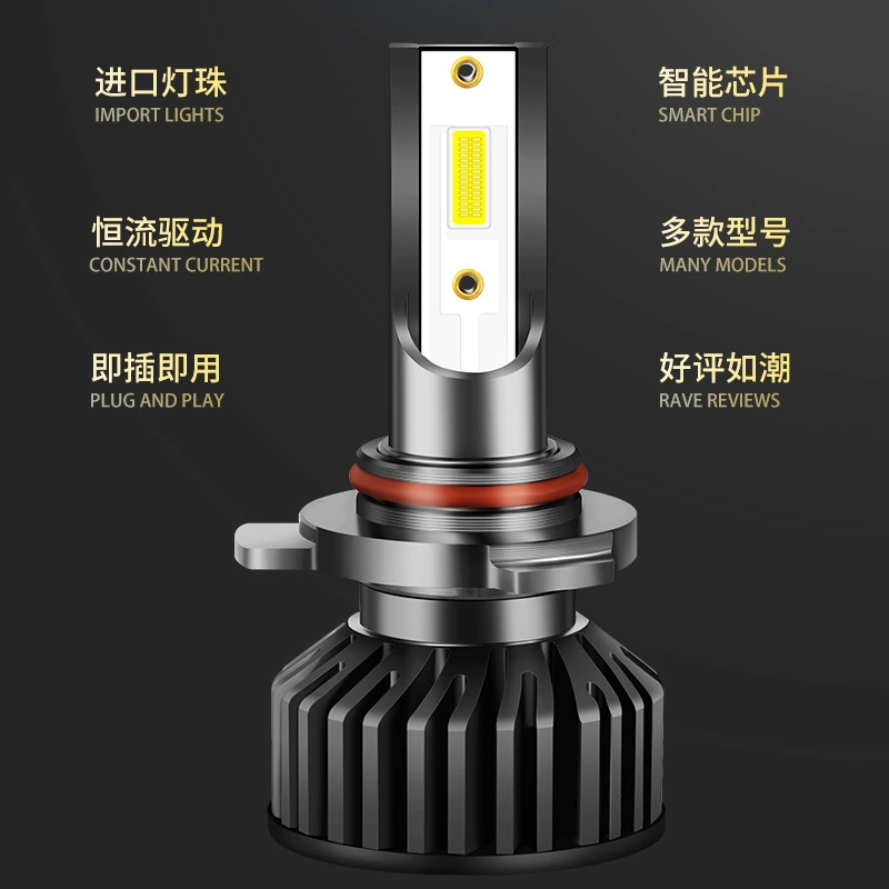Фара головного света Bagitar ZS 17-18-19-20 светодиодная Headlight LED дальний свет ближний свет все в одном противотуманная лампа для автомобиля модернизированная сверхяркая лампа