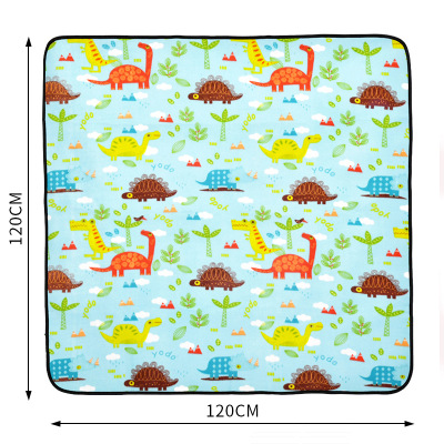 Moisture-proof pad children Tent Cushion outdoors Lawn mat Cartoon dinosaur waterproof Picnic mat fold Outing wholesale