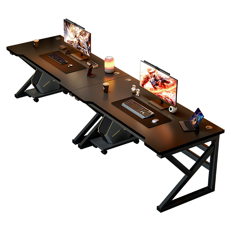 Mesa de computadora de doble mesa de escritorio mesa de juego pareja lado a lado mesa de juego dormitorio mesa de escritorio de oficina mesa de trabajo