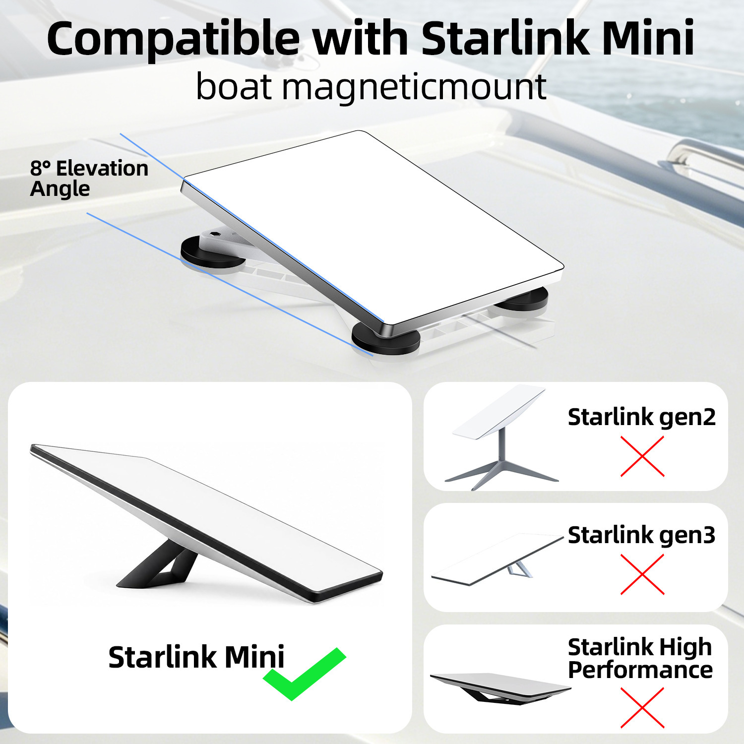 Cross-border hot item For star mini car roof magnetic mount ABS magnetic 66mm heat-resistant portable mount