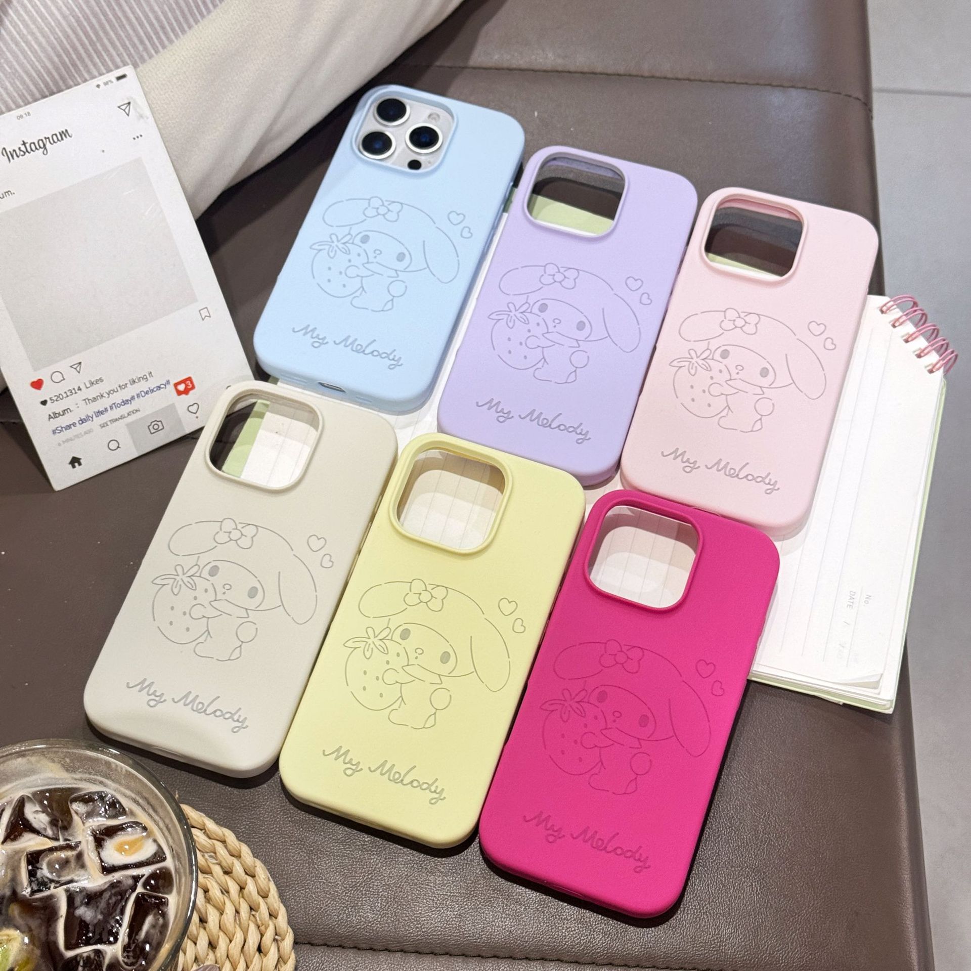 Funda de silicona anticaída con gráfico líquido Melody para Apple iPhone 17 Pro Max, funda de silicona anticaída para Apple 17