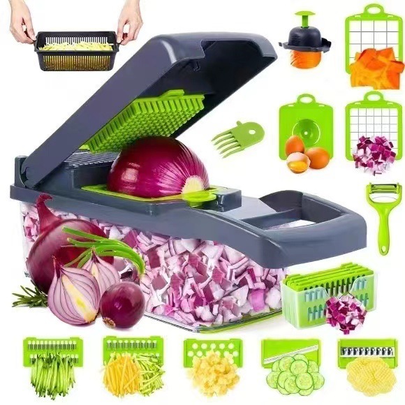 国境を越えた多機能野菜切り神器家庭用糸切り器削り器キッチン糸拭き器マッシュポテト切り|undefined