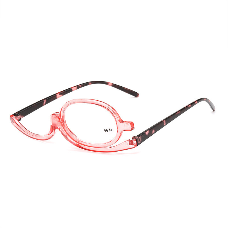 Single square frame + leopard print legs + pink frame