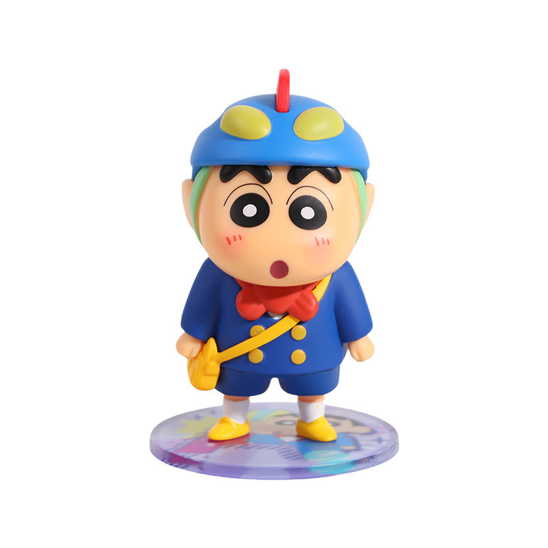 本物のクレヨンしんちゃんダイナミックスーパーマン車の装飾品トレンディなフィギュアブラインドボックスクリエイティブ人形デスクトップ装飾|undefined