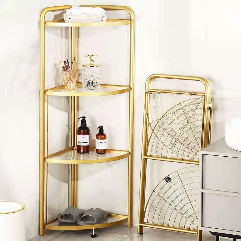 Hanging Storage Basket Installation-free Kitchen Storage Rack Toilet Storage Rack Bathroom Storage Rack Folding Storage Rack