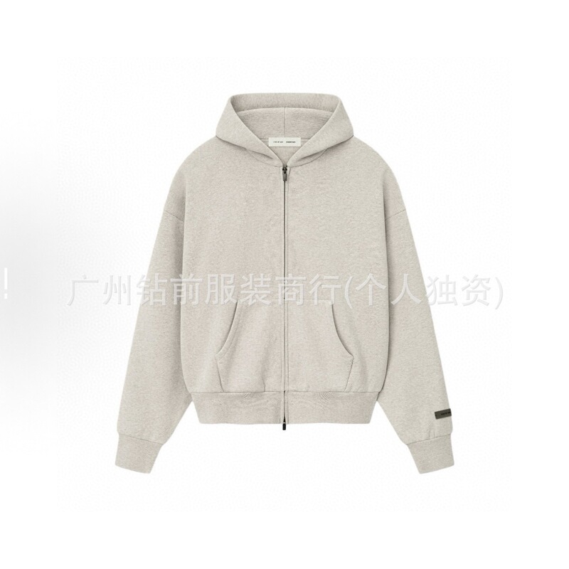 High-Quality Fear of God Essentials Hoodie Long-Sleeved Sweatshirt Men's Zipper Jacket Wholesale High-Quality Fear of God Essentials Hoodie Long-Sleeved Sweatshirt Men's Zipper Jacket Wholesale