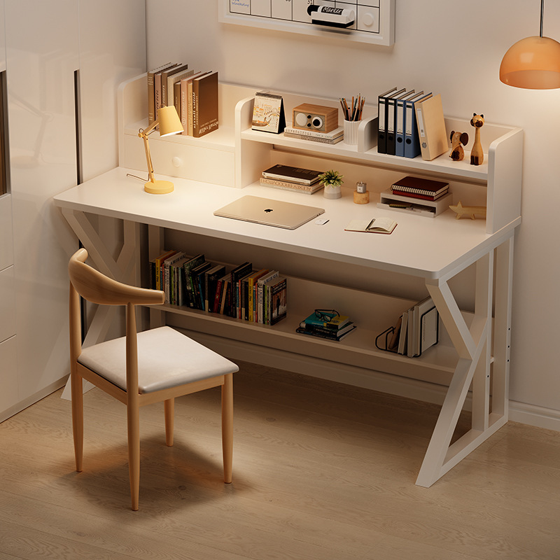 Computer desk desktop home desk bookshelf integrated bedroom student writing desk study desk with bookcase office desk Computer desk desktop home desk bookshelf integrated bedroom student writing desk study desk with bookcase office desk
