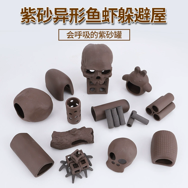 Глиняный горшок Дом для креветок Рыба Скорпион Избежание креветок Дом Snapper Jar Моделирование камня Рыба Креветки Нерест Аквариум Украшение