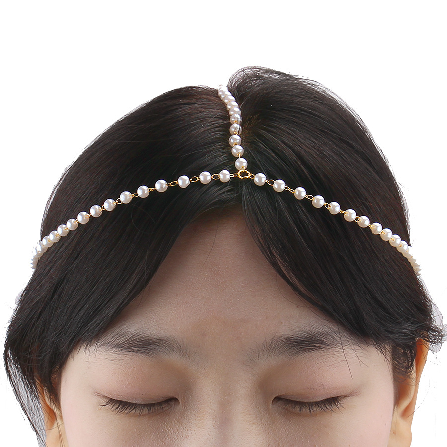 European and American cross-border new street shooting Persian bohemian wave wave diamond chain headdress hair band hair accessories