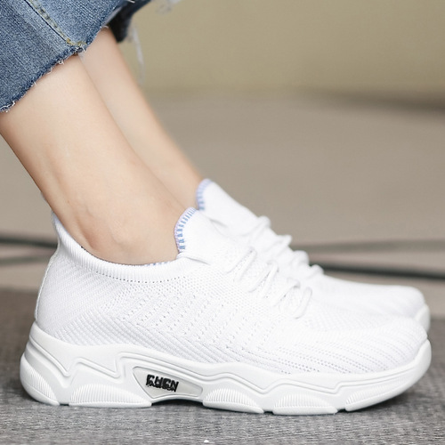 Sports shoes spring women's white shoes new fashion female students thick-soled Internet celebrity versatile Korean version trendy casual running shoes