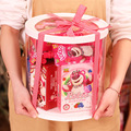 六一儿童节草莓小熊零食组合装抱抱桶生日毕业礼物送朋友女生礼盒