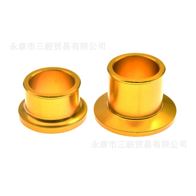Motorcycle wheel hub, Front and Rear Wheel Bushings - polar-queen-spacer-gold