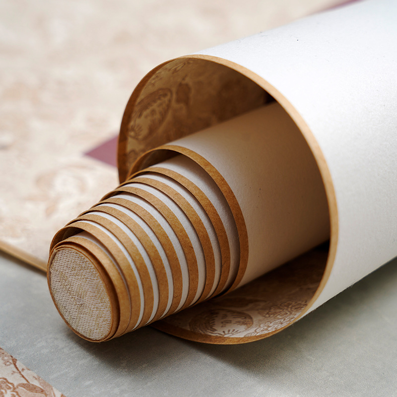Rice paper scroll brush calligraphy works paper strip screen small regular script Song Jinnan Tang ancient style hanging scroll rice paper long scroll 4