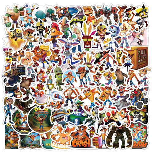 60 New Game Walrus Cartoon Doodle Sticker for Car Luggage Water Cup Waterproof Sticker Wholesale