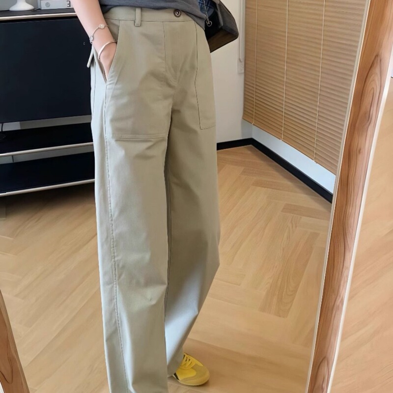 直筒西装裤大码女装显瘦休闲百搭春季新款长裤女夏时尚2025年高腰|undefined