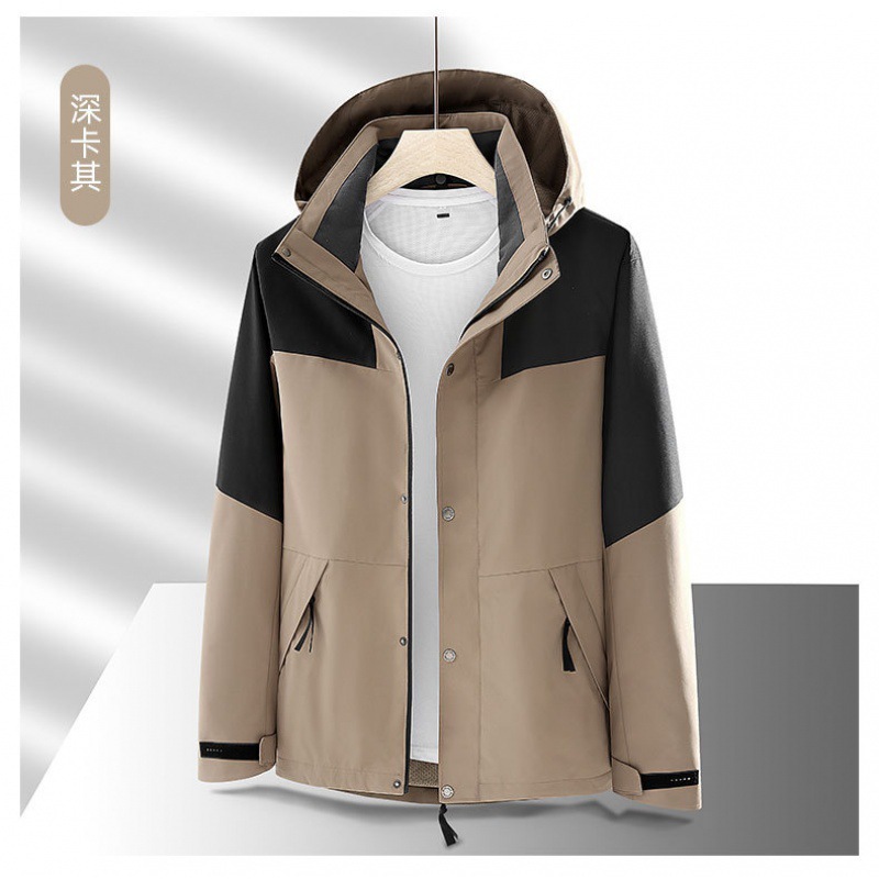 Tienda en línea primavera y otoño caliente a prueba de viento impermeable al aire libre chaqueta de montaña para hombres y mujeres un solo traje de asalto 9188