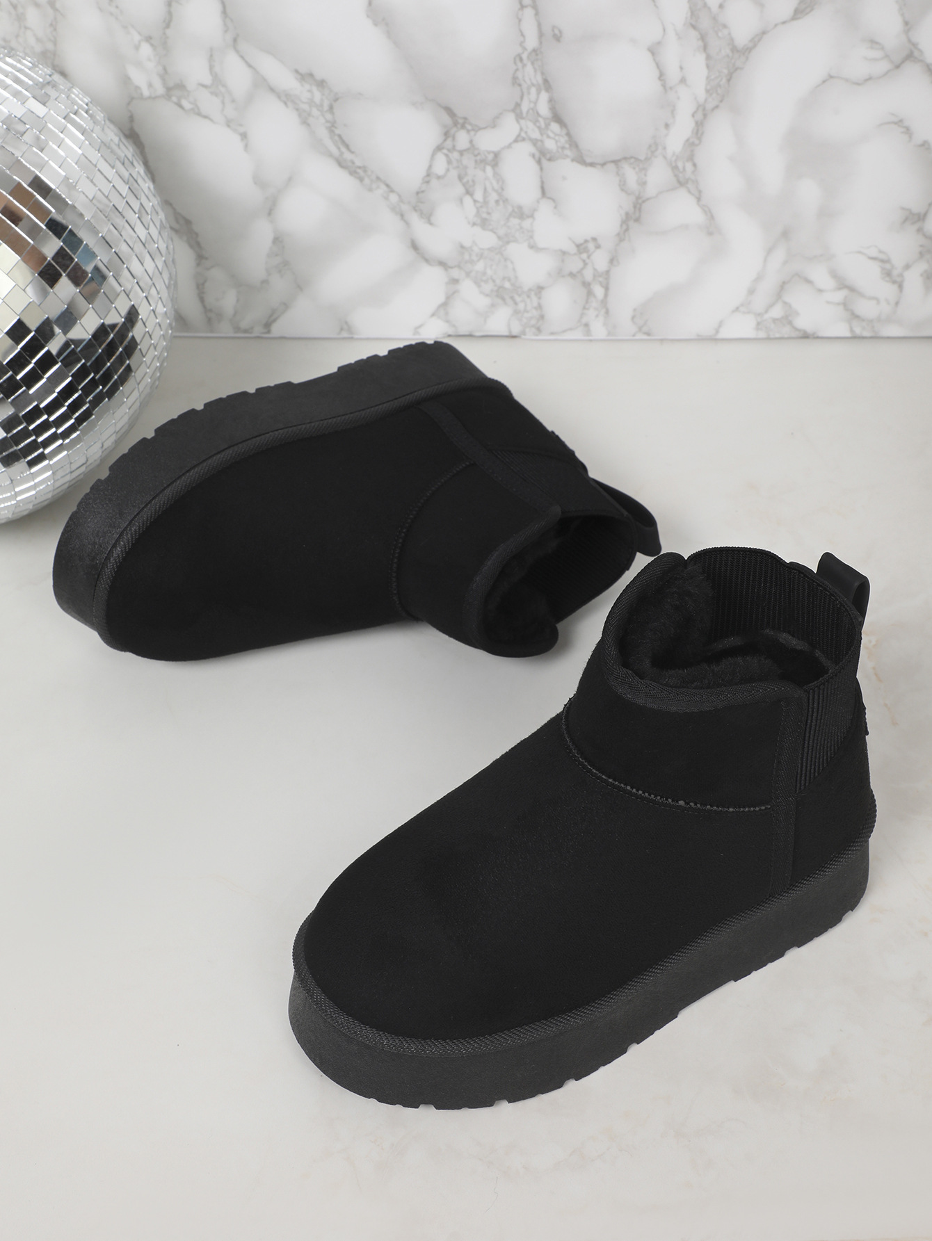 Warm Women's Snow Boots With Fleece Lining And Thick Sole_voghion.com