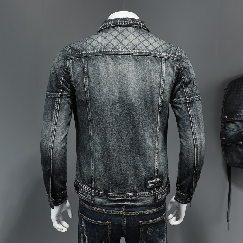 European-style Four-season High-quality Casual Retro Washed Jacket For Men, Large Size Denim Coat H06203_mkmklike.com