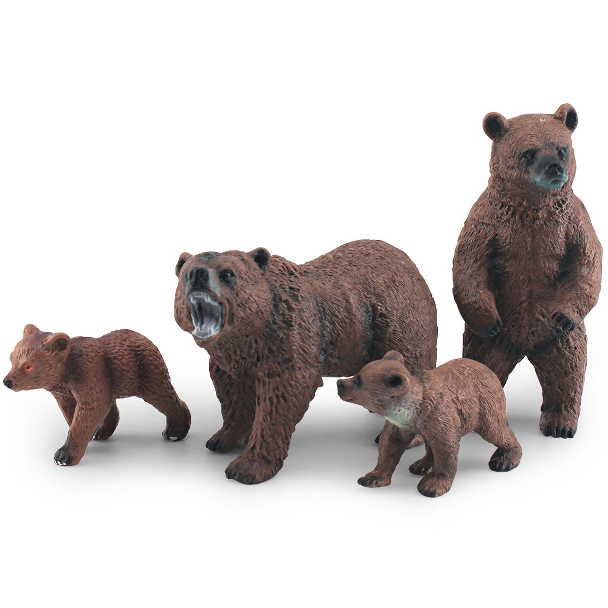 Simulación transfronteriza bosque animal oso pardo modelo cognitivo infantil oso gris caballo oso arena Mesa paisaje decoración adornos estáticos