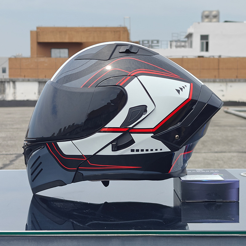 Orz nuevo casco de motocicleta casco para hombre casco para mujer locomotora casco completo Xia 3C certificado doble lente cuatro estaciones universal