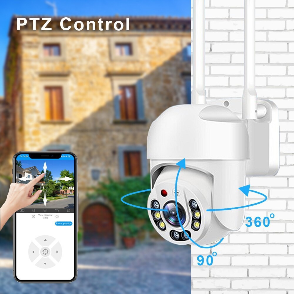 Cabeza de cámara pequeña máquina de bola A6 1.5 pulgadas HD al aire libre impermeable inalámbrico wifi monitor de seguridad cabeza de cámara