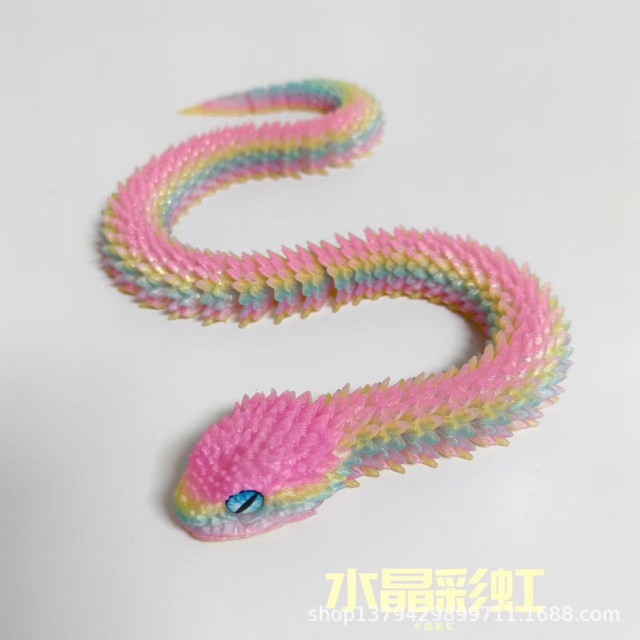 Modelo de Serpiente Impreso en 3D de PLA Articulado para Regalo y Decoración image 16