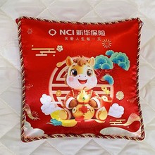 马年卡通车用抱枕秋冬加厚沙发靠垫定制logo礼品广告伴手礼抱枕