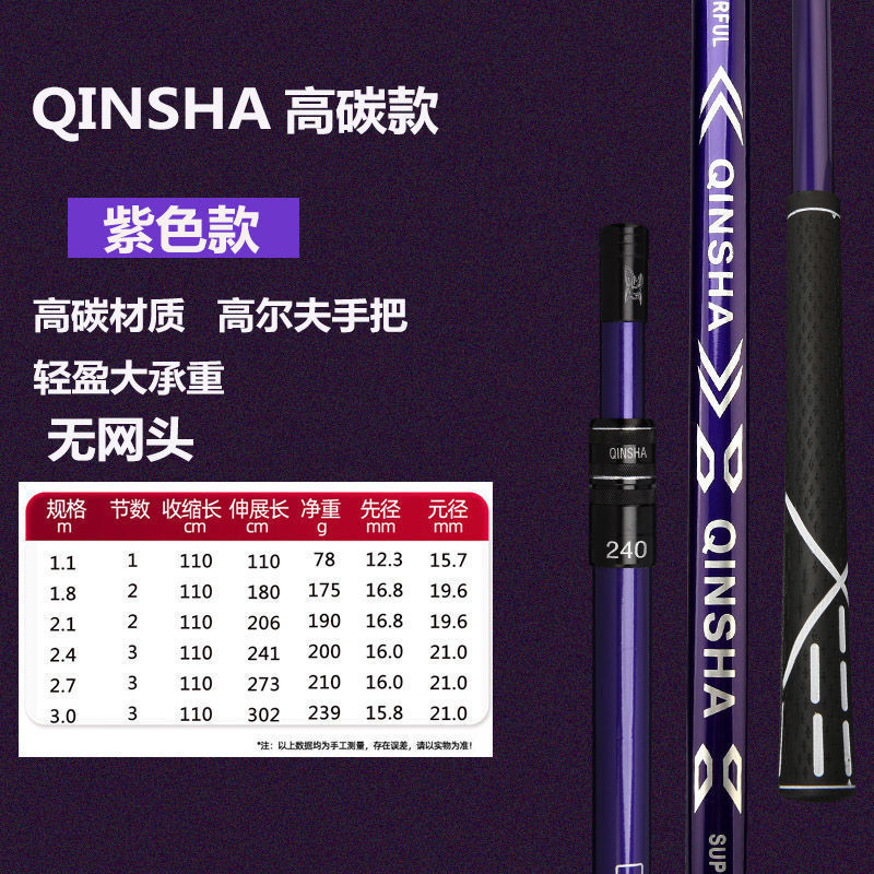 钓鱼抄网杆碳素抄网竿超硬伸缩抄网抄鱼网抄网头折叠渔网捞鱼网兜|undefined