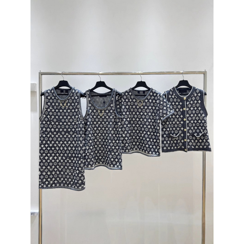 Classic High-End Jacquard Knit Sweater Vest, Spring and Summer Classic Series Pullover Short-Sleeve Knit Sweater