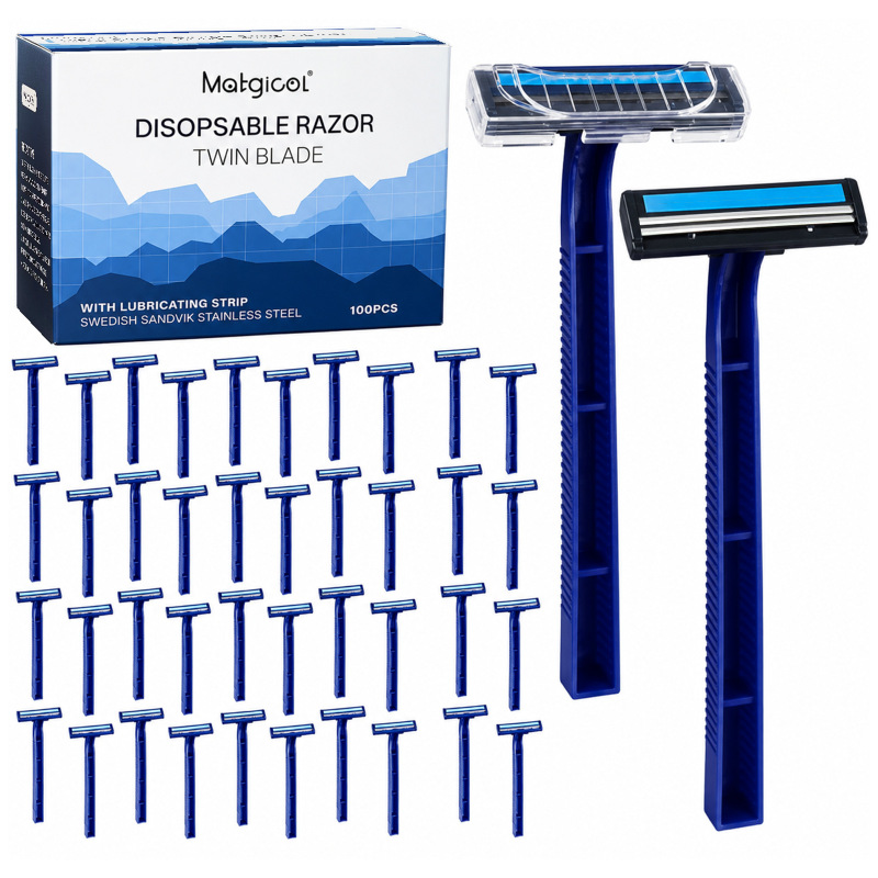 Xirui 100-Pack Disposable Razors Double-Layer Shaving Razors for Shaving Beard and Hair, Cross-Border Xirui 100-Pack Disposable Razors Double-Layer Shaving Razors for Shaving Beard and Hair, Cross-Border