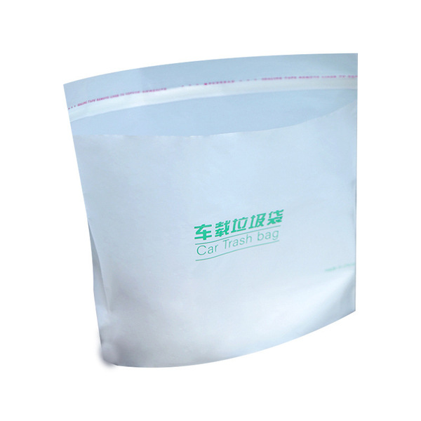 Disposable garbage bag for car