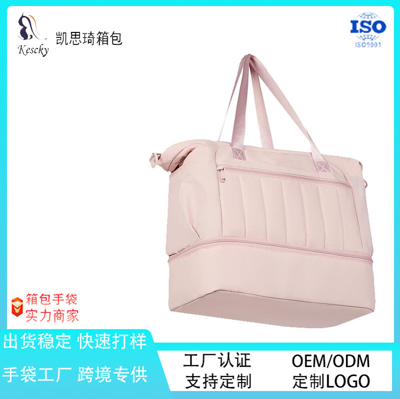 Women's 2 in 1 Weekender Duffel Bag Large Capacity Luggage Bag with Multi Pockets Travel Bag Overnight Handbag