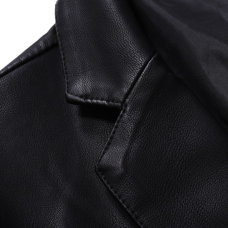 Otoño y invierno nuevo traje de cuero de tamaño grande chaqueta de cuero pu lavado con agua chaqueta de cuero delgada negocio casual chaqueta de hombre chaqueta superior hombre