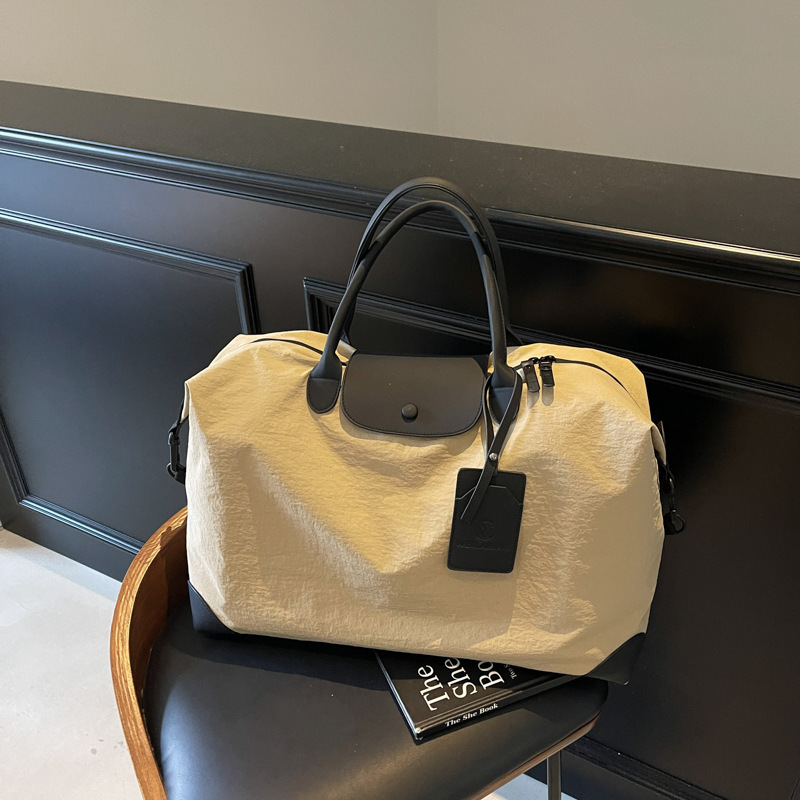 Large-Capacity Simple Casual Luggage Bag Sports Business Trip Travel Boarding Handbag Bag Cover Trolley Convenient Travel Bag