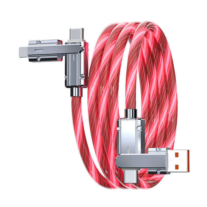 Focus on USB to Type C Zinc Alloy Streamer 4-in-1 Transmission Multi-Function Charging Data Cable, Suitable for iPhone Focus on USB to Type C Zinc Alloy Streamer 4-in-1 Transmission Multi-Function Charging Data Cable, Suitable for iPhone