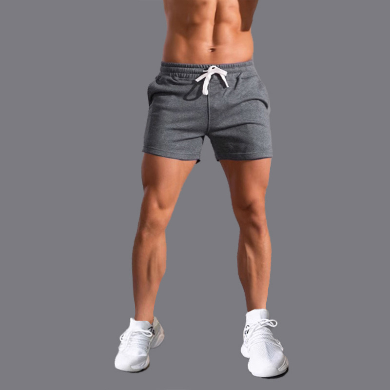 Summer Cotton Slim Fit Three-Quarter Pants Basketball Running Fitness Men's Breathable Stretch Shorts Eurasian Double Size