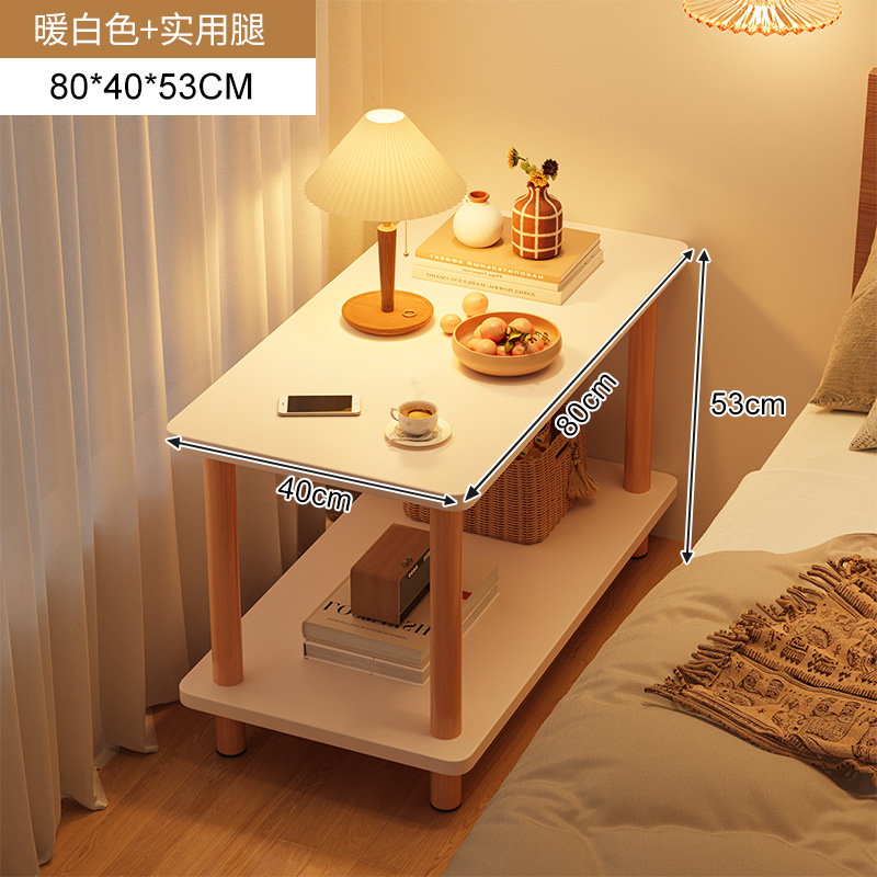 Mesita de noche, dormitorio moderno simple, pequeño armario junto a la cama, mesita de noche, estante de almacenamiento junto a la cama para habitación de alquiler simple