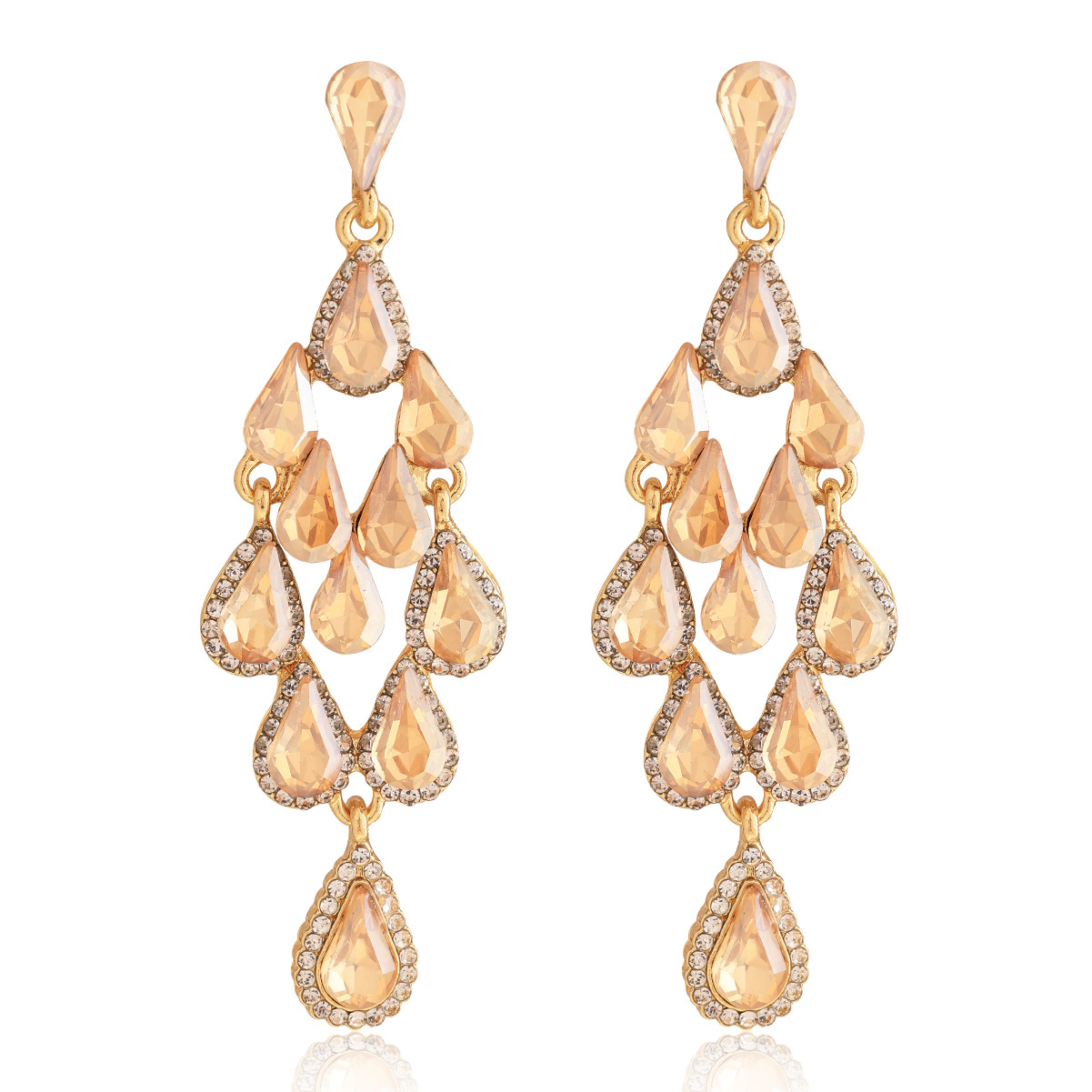 30g Weight Alloy Ear Needle Material Rhinestones Inlay Material Drop Earrings Classification 1 Pair Quantity Holiday, Daily Occasion Alloy Material Rhombus Pattern Spring&Summer Season Women's Gender Inlay Design Vacation, Classic Style Style 1 Pair Vacation Classic Style Rhombus Inlay Alloy Rhinestones Drop Earrings 9