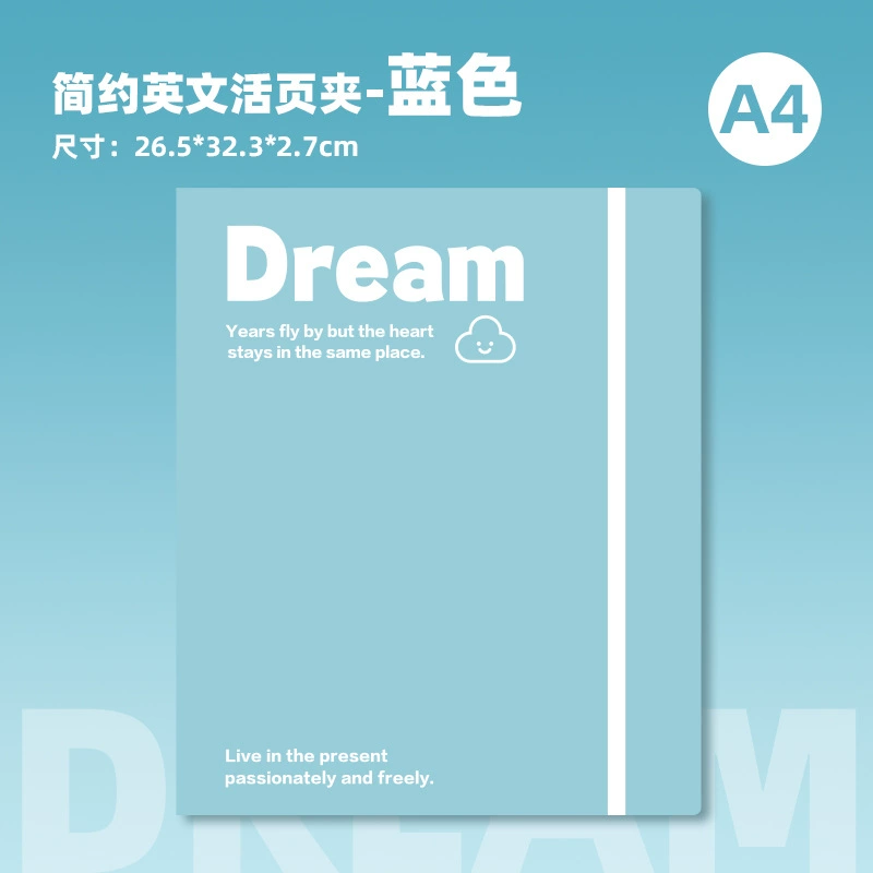 Student A4 Folder Storage System, Multi‑Pocket Binder with Tear‑Off Sheets, Cute Shells