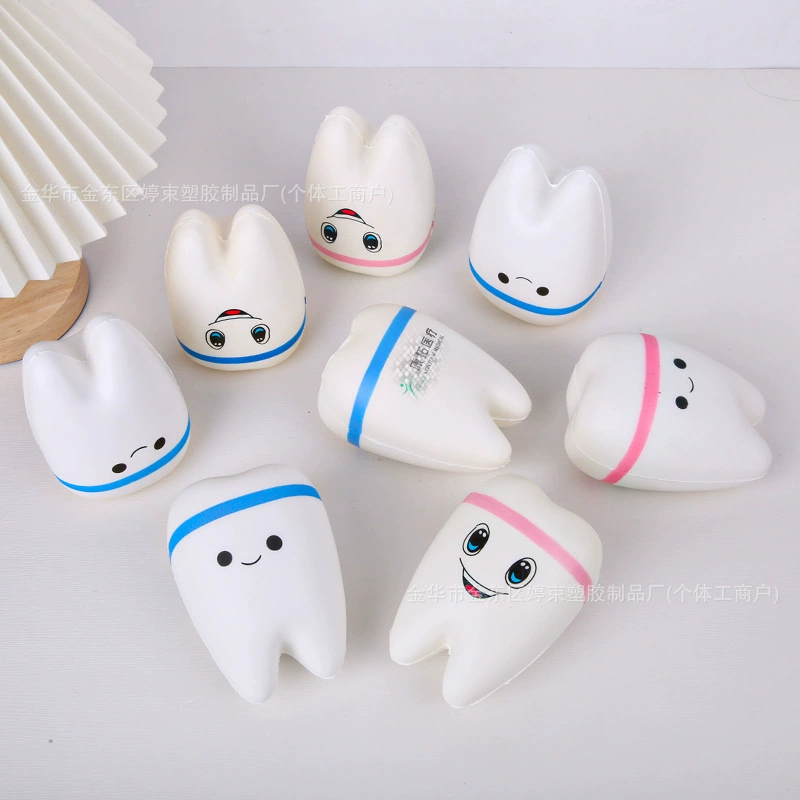 Симулятор зуба Jun pu медленный отскок игрушка стоматолога рекламный подарок украшения можно настроить с логотипом производителя прямых волос