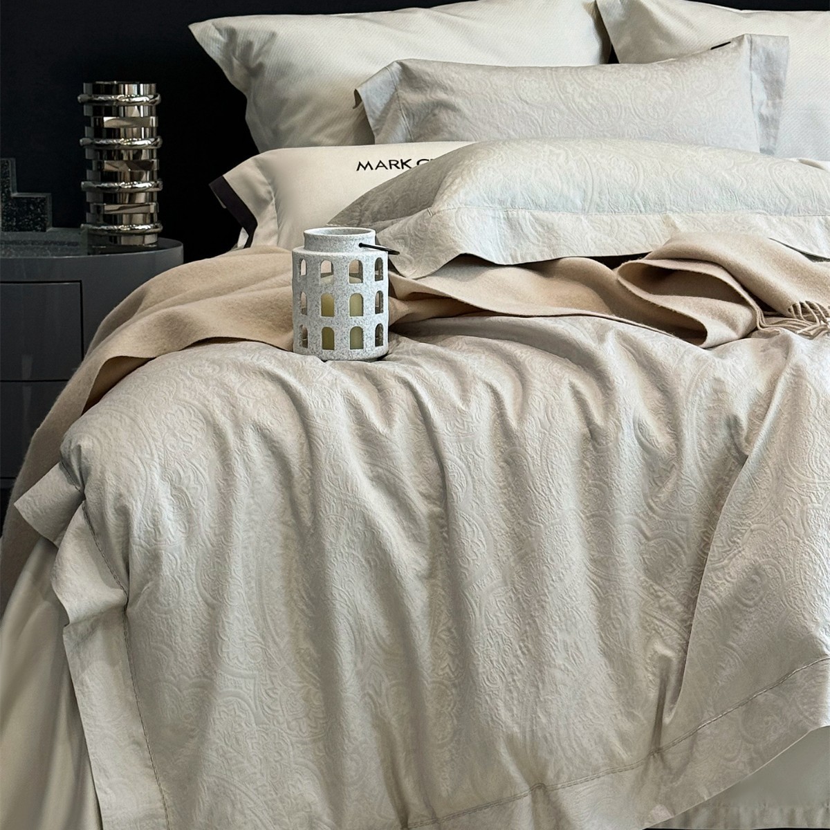 European Classical Replica Embossed Thick Jacquard Cotton Bedding Bedding Pure Cotton Long-Staple Cotton Four-Piece Set Micano
