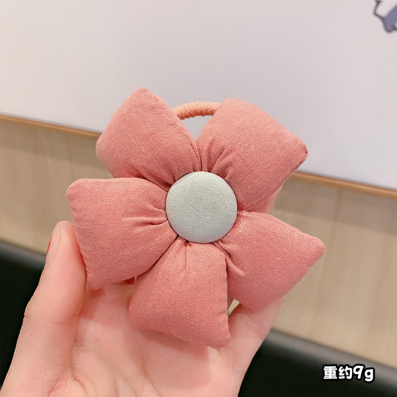 Niños diadema femenina Cola de Caballo girasol lindo banda de goma Corea del Sur alta elástica chica no duele la cuerda de pelo al por mayor