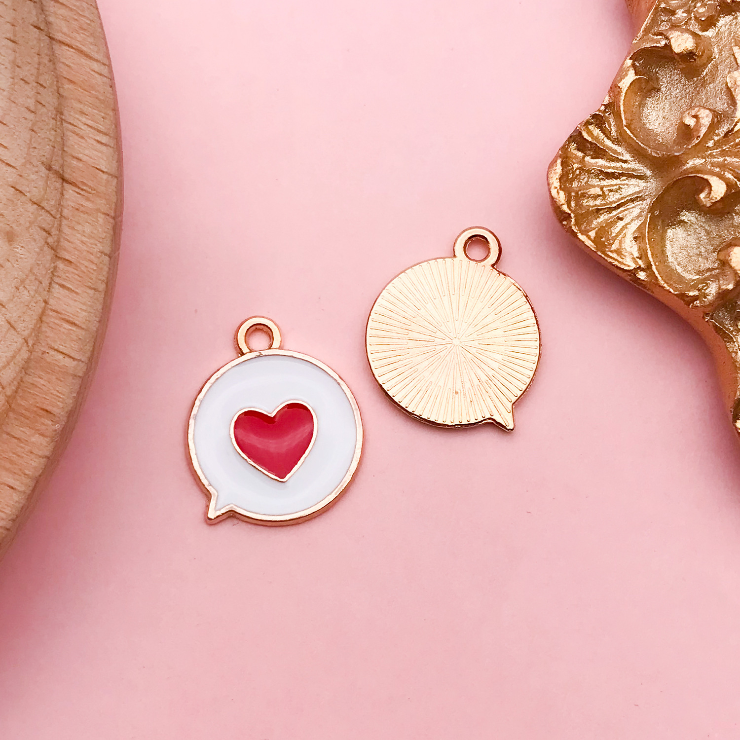 Colgante de vaca corona y nubes, accesorios DIY para llaveros y joyería