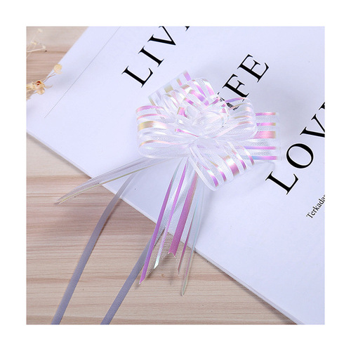 50# gauze bow hand-drawn flowers for wedding and Valentine's Day gift packaging hand-drawn flowers for wedding handles and decorative flowers wholesale