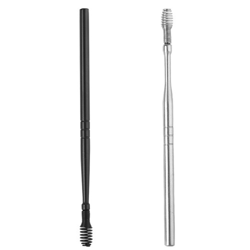 Stainless Steel Spiral Ear Pick Portable 360-Degree Ear Pick Spring Ear Scoop Ear Canal Cleaning Ear Cleaning Tool