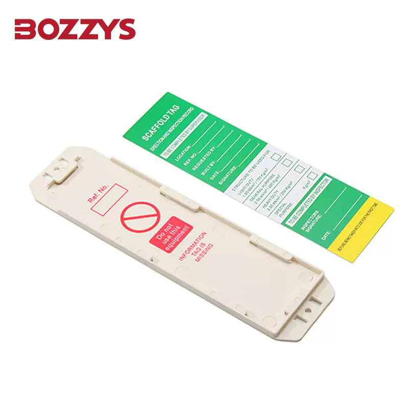 BOZZYS工业安全警示标识挂牌设备停工检修多功能脚手架挂牌批发