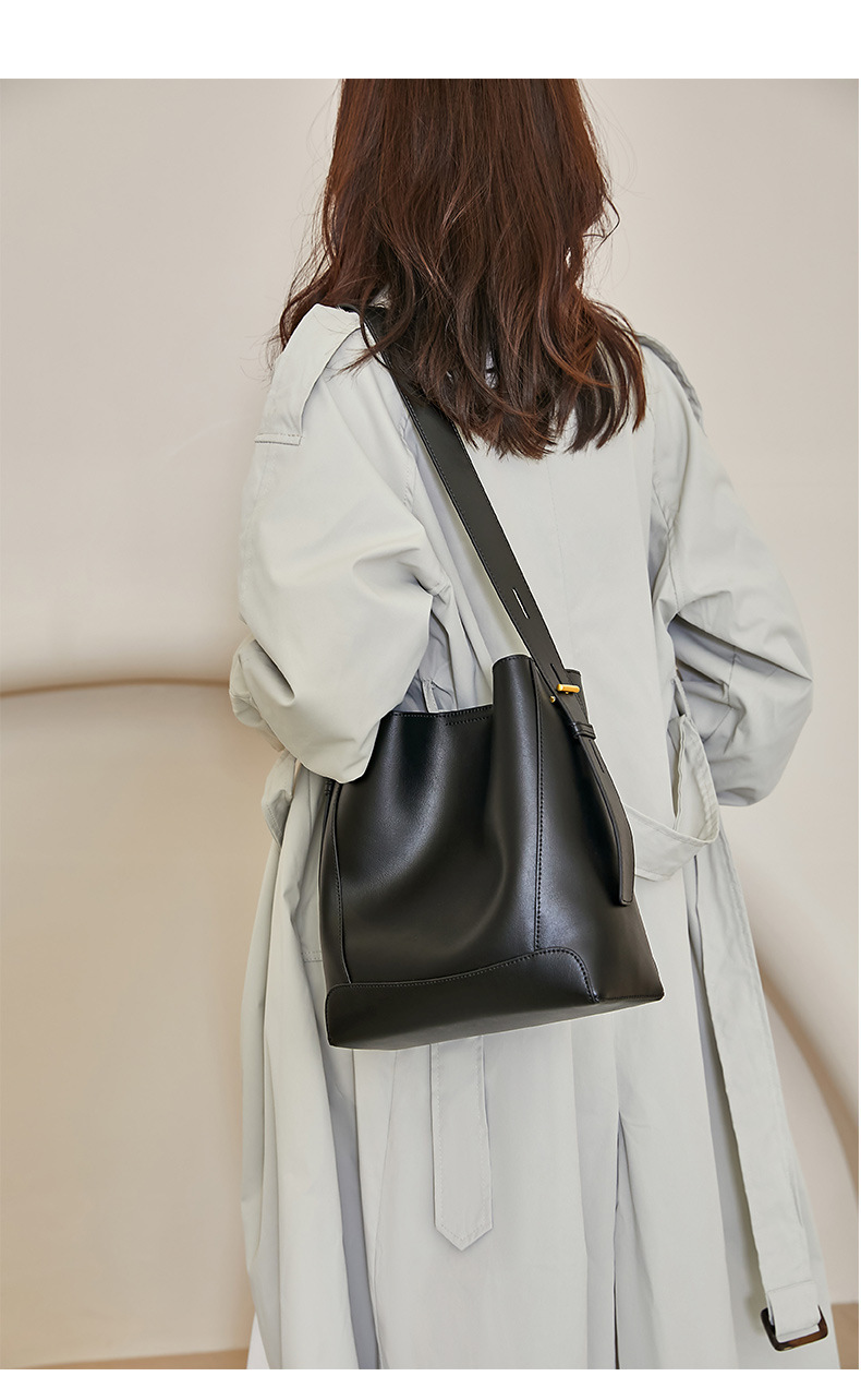 Leren bucket bag dames grote capaciteit schoudertas_voghion.com